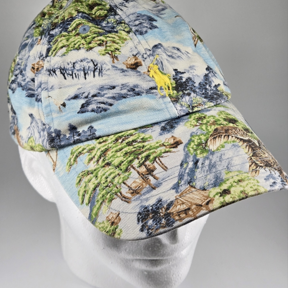 POLO RALPH LAUREN TROPICAL CHINO PRINT BASEBALL CAP